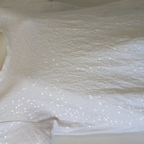 EUC vintage Christopher & Banks Sparkle Tee Shirt - Picture 2 of 10